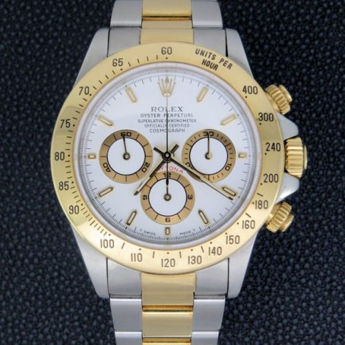 Gents Stainless Steel and 18ct gold Rolex Daytona